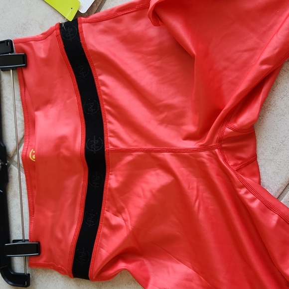 Nautica competition leggings poppy red women's pants size small sport outfit - Picture 7 of 12